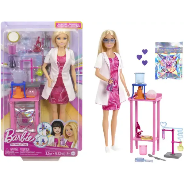 Barbie Lalka Naukowiec Zestaw z Akcesoriami Naukowczyni JCR70