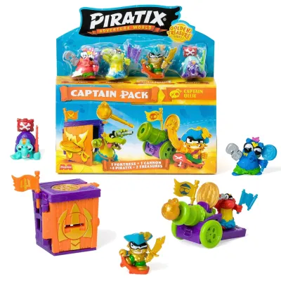 Piratix Golden Treasure Capitain Pack ZESTAW FIGUREK Z FORTEM I WYRZUTNIĄ PPX1B612IN00