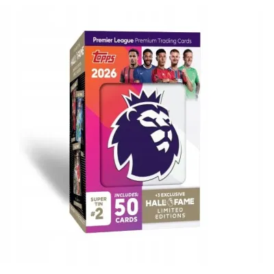 Topps Premier League 2025/26 Super Tin 2 Hall of Fame Karty Piłkarskie