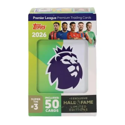 Topps Premier League 2025/26 Super Tin 3 Hall of Fame Karty Piłkarskie