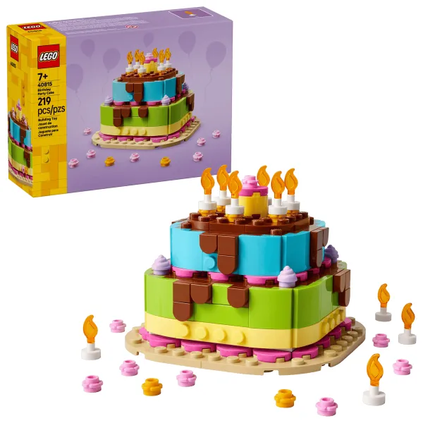 LEGO ICONIC Zestaw Klocków TORT NA PRZYJĘCIE URODZINOWE 219 elementów 40815