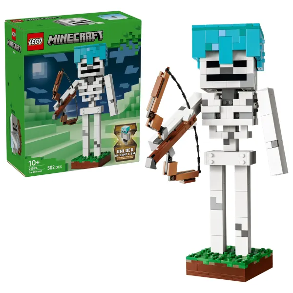 LEGO Minecraft THE SKELETON Zestaw Klocków Szkielet 502 elementy 21594