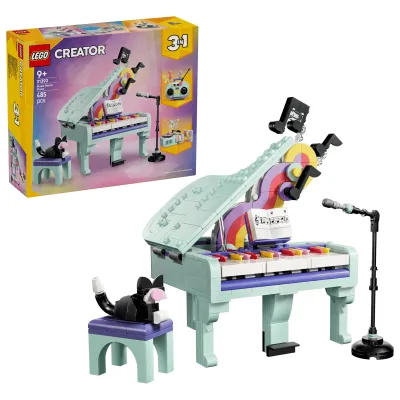 LEGO Klocki Creator 3w1 Dekoracyjny fortepian z kotem 485