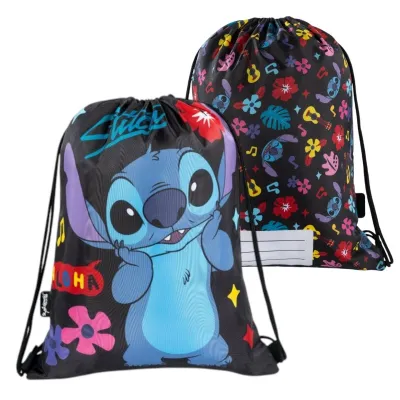 WOREK SZKOLNY NA OBUWIE Lilo i Stitch BLACK ALOHA St. Majewski 9872