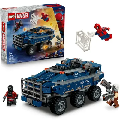 Klocki LEGO Marvel Zestaw Klopcków Spider-Man i pościg za więźniarką 76349