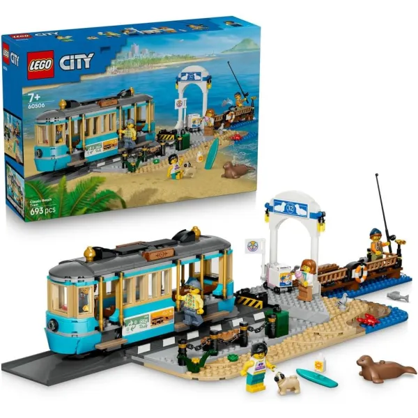 Klocki LEGO City Zestaw Klocków Tramwaj Przy Plaży 693 elementy 60506