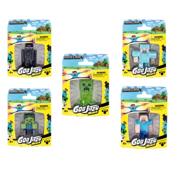 Goo Jit Zu Minecraft Minis S4 Rozciągliwe Mini Figurki Postaci Minecraft 43223 MIX