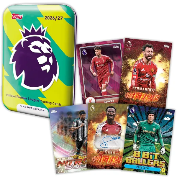Topps Flagship Premier League 26/27 MEGA TIN3 PUSZKA KOLEKCJONERSKA KARTY PIŁKARSKIE