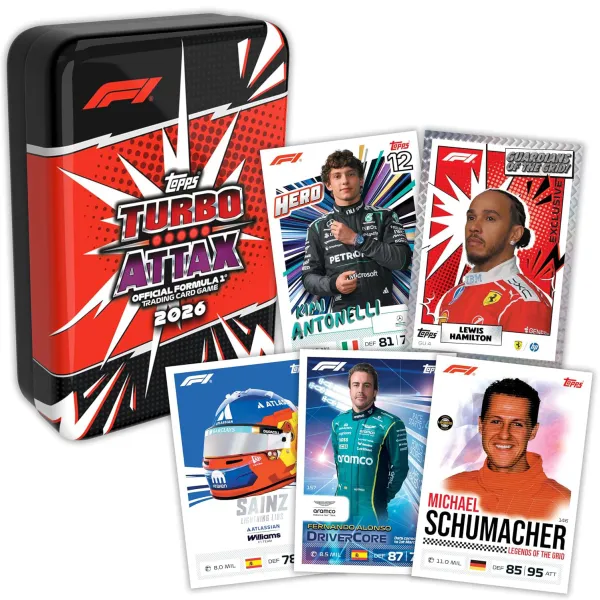 Topps Formuła 1 2026 Turbo Attax Mega Tin Guardians of the Grid KARTY KOLEKCJONERSKIE