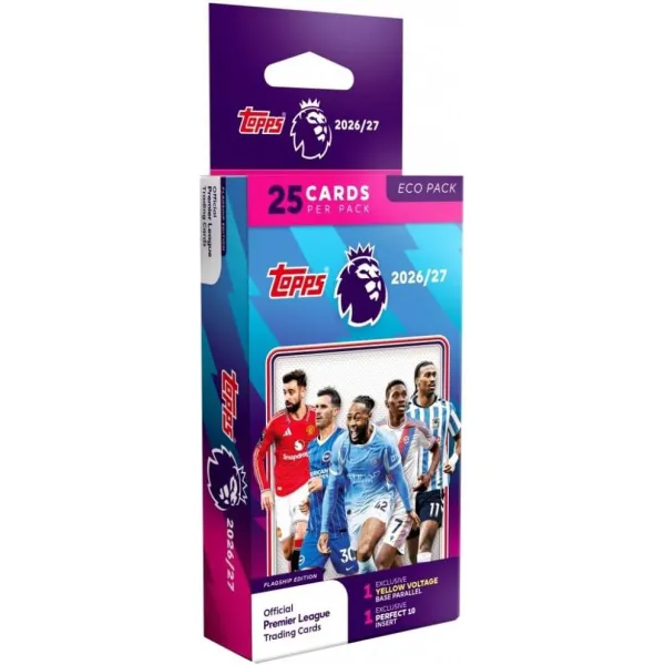 Topps Premier League 26/27 ECO PACK Karty Kolekcjonerskie Paczka