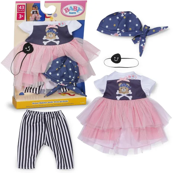 Baby Born Pirate Girl Outfit Sukienka Piratki Dla Lalki 43cm 839737 116726