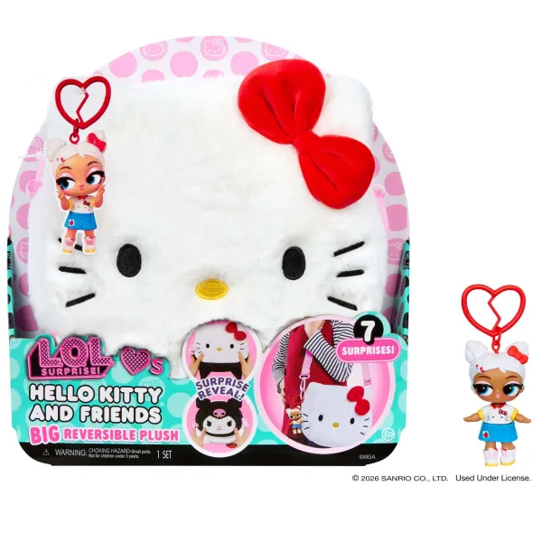 L.O.L. Surprise! Loves Hello Kitty & Friends Duża Dwustronna Torba Pluszowa 249849