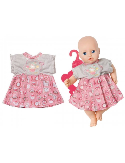 Baby Annabell SUKIENECZKA dla lalki UBRANKO SUKIENKA szaro-różowa