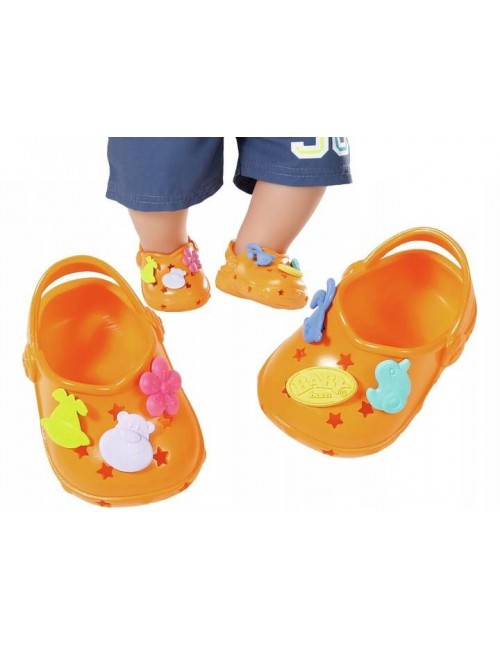 Baby Born buciki CROCS z Przypinkami Pomarańczowe buty Zapf Creation