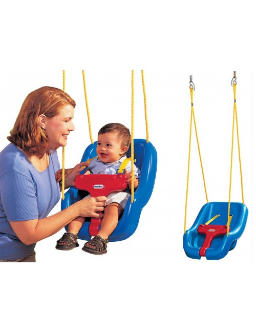 Little Tikes - Huśtawka głęboka 2w1 Snug 'n Secure niebieska 617973