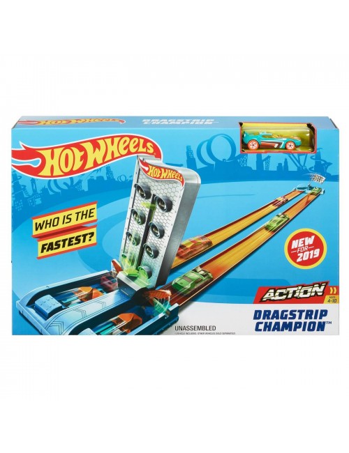 Hot Wheels Rywalizacja Mistrzów drag race wyścig równoległy GBF82