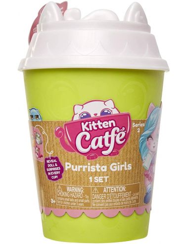 Kitten Catfe Purrista Girls kotek w kubku i akcesoria Seria 2 kubek