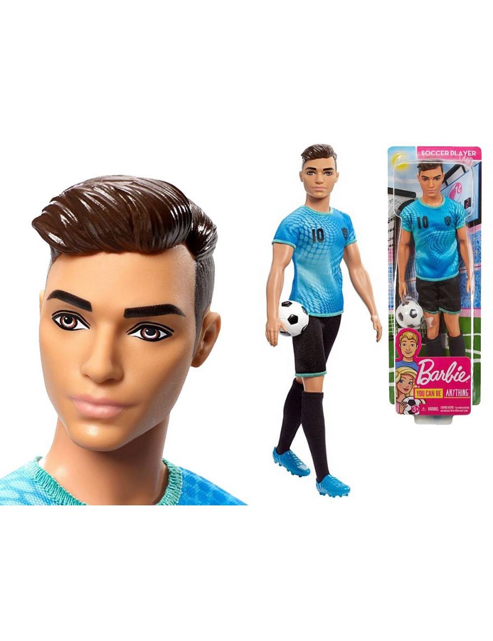 Lalka Ken Piłkarz Barbie