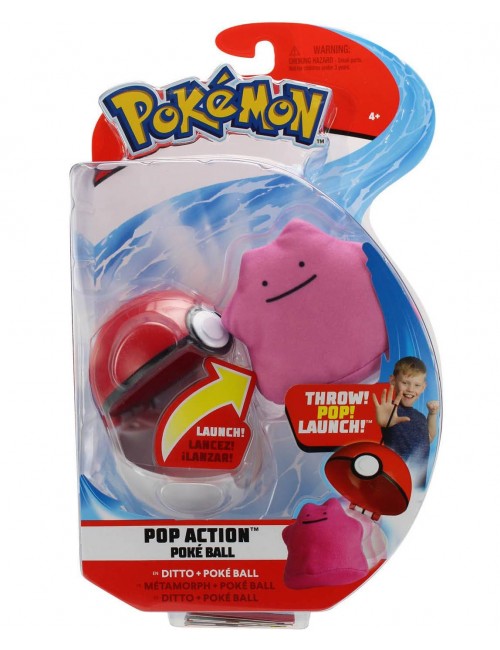 Pokemon Pop Action PokeBall i Ditto figurka