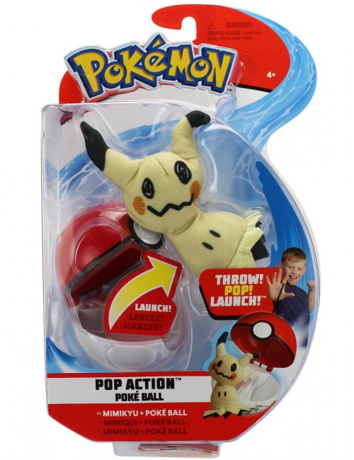 Pokemon Pop Action PokeBall i Mimikyu figurka 95093