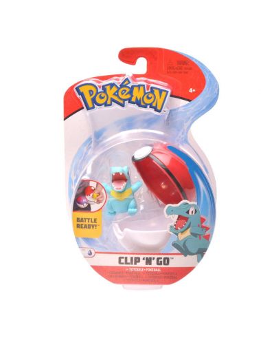 Pokemon PokeBall i Totodile figurka 5cm Clip'N'Go 97647