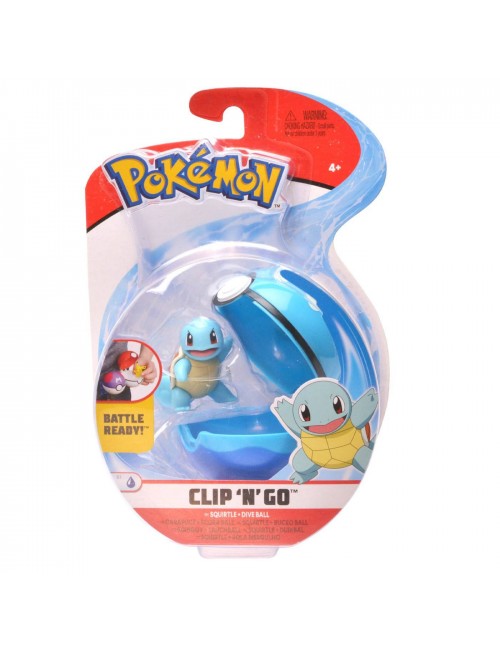 Pokemon Clip'N'Go Pokeball z figurką Squirtle 5cm 97651
