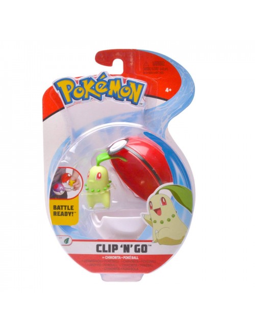 Pokemon Clip'N'Go Pokeball z figurką Chikorita 5cm 97650
