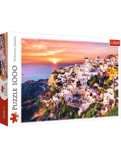 Trefl Puzzle 1000el Zachód słońca nad Santorini 10435
