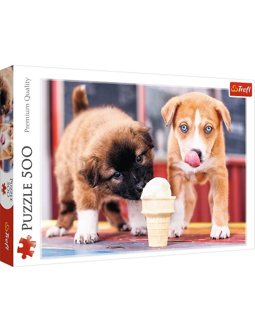 Trefl Puzzle 500el Pora na lody pieski 37272