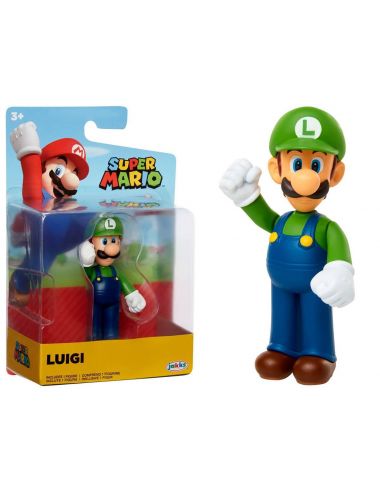 Super Mario Luigi figurka 6 cm