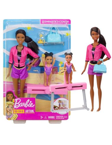 Barbie Lalka Trenerka i Gimnastyczka z równoważnią FXP40
