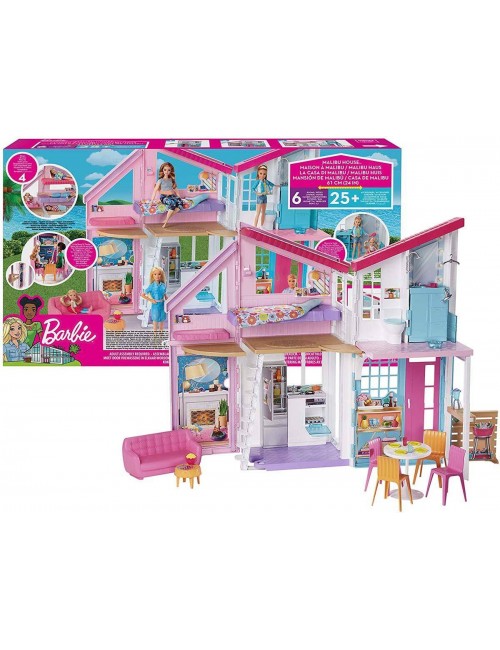 Barbie Domek dla Lalek Malibu z akcesoriami FXG57