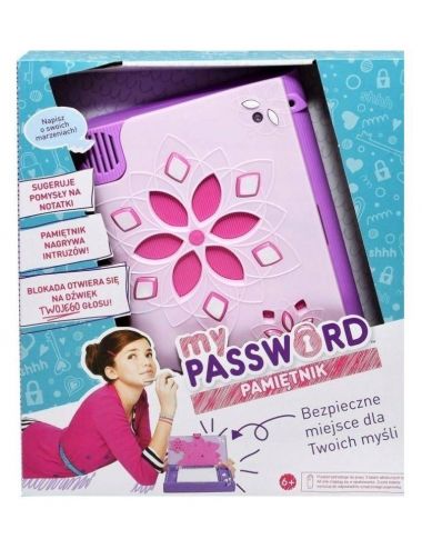 My Password Pamiętnik na Hasło z Nagrywaniem GDM79 Mattel