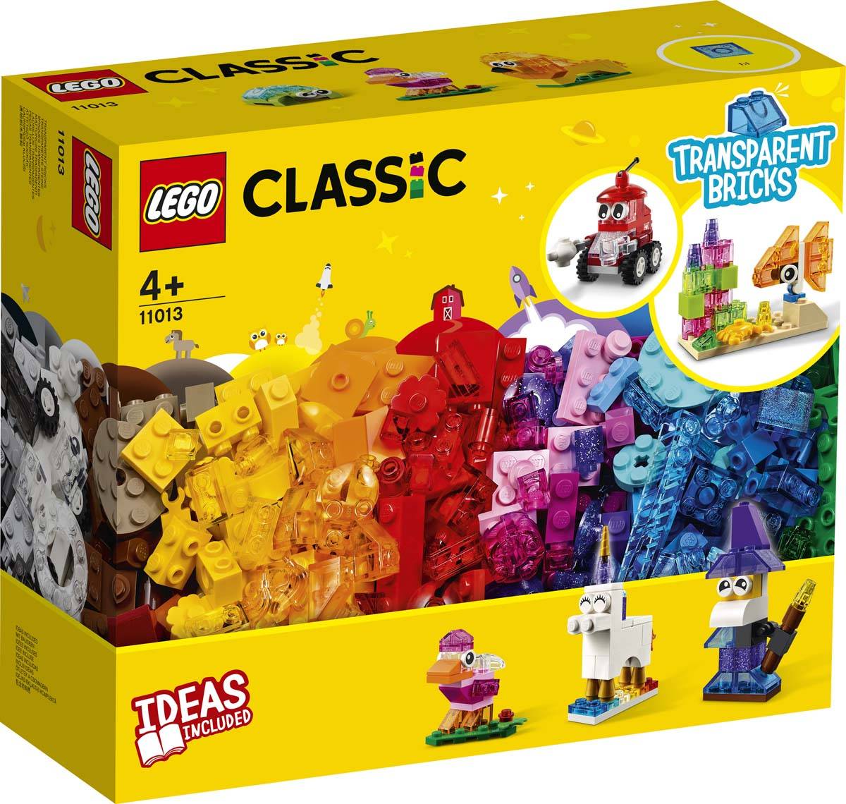 LEGO Classic KREATYWNE Przezroczyste Klocki 11013