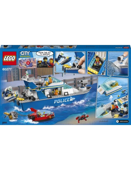 LEGO City Policyjna łódź patrolowa klocki 60277