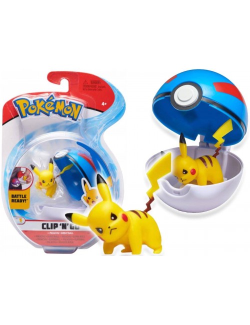 Pokemon Clip'N'Go Figurka Pikachu Great Poke Ball 79416