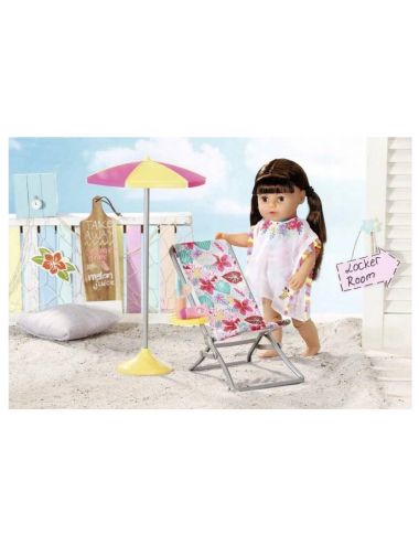 Baby Borna leżak i parasol plażowy + dodatki 829264