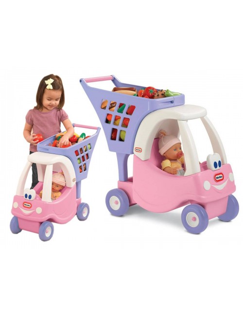 Little Tikes PCHACZ Cozy Coupe Różowy Wózek Na Zakupy 170317