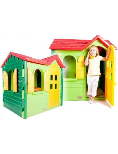 DOMEK ogrodowy WIEJSKI Little Tikes zielono-żółty