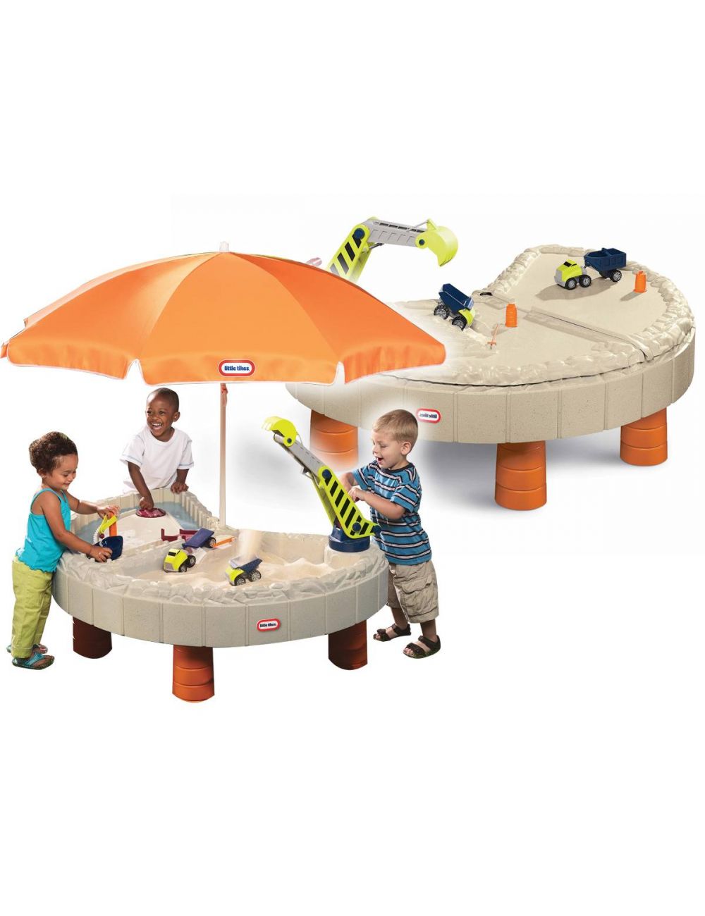 Little Tikes PIASKOWNICA Plac Budowy Wodny z Parasolem i Przykrywką Little Tikes PIASKOWNICA Plac Budowy Wodny z Parasolem i Przykrywką