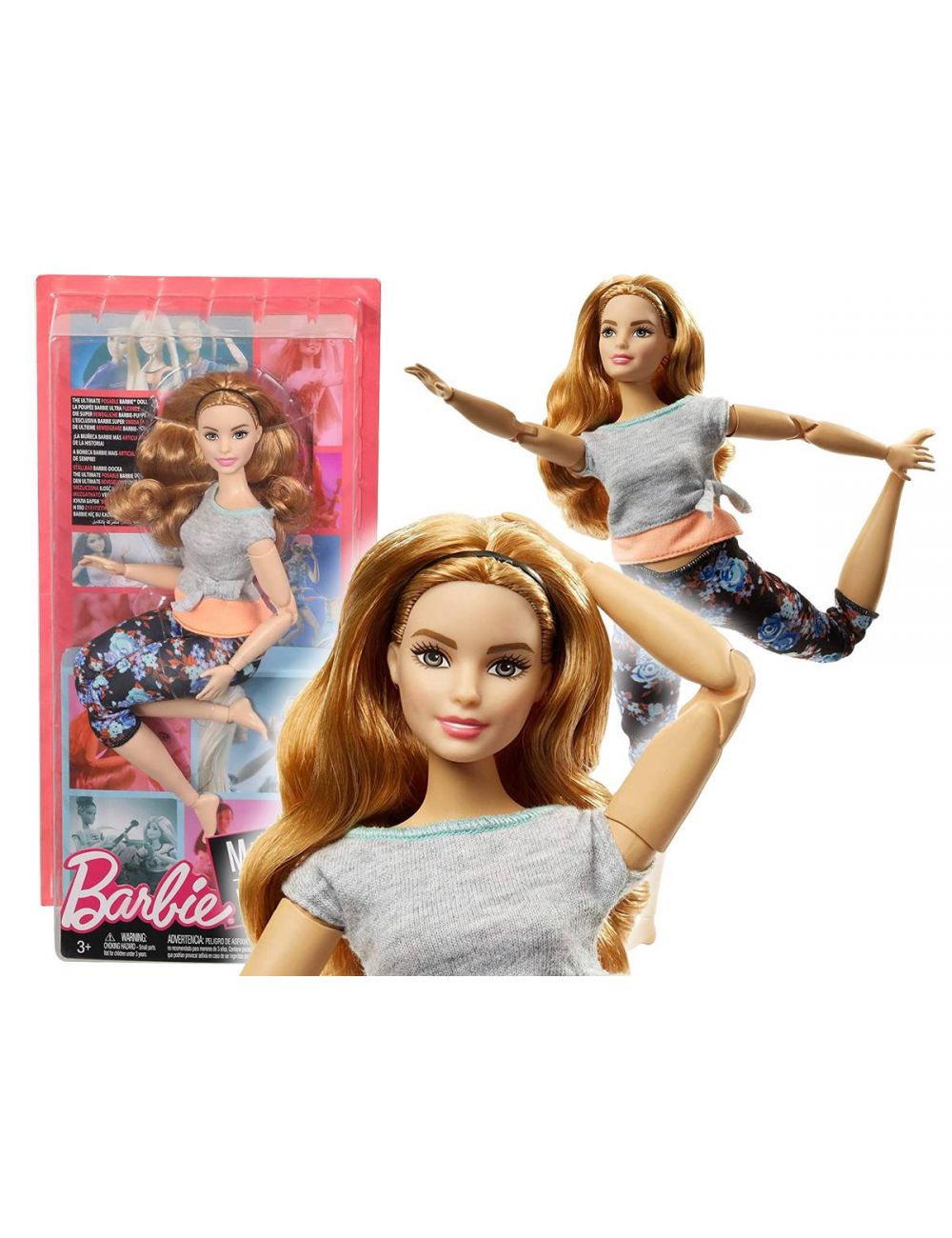 Lalka Barbie FTG84 Made to Move Gimnastyczka Blond