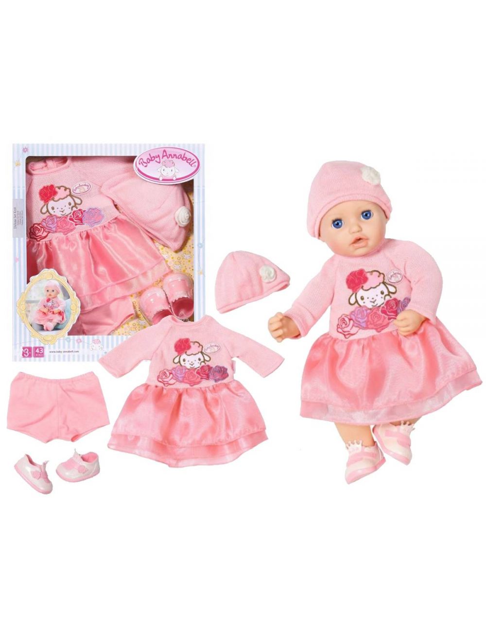 BABY Annabell Dzianinowy zestaw ubranek dla lalki 701966