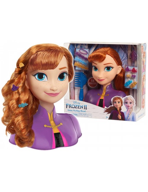 Disney Frozen II Głowa do Stylizacji Anna Kraina Lodu 32810