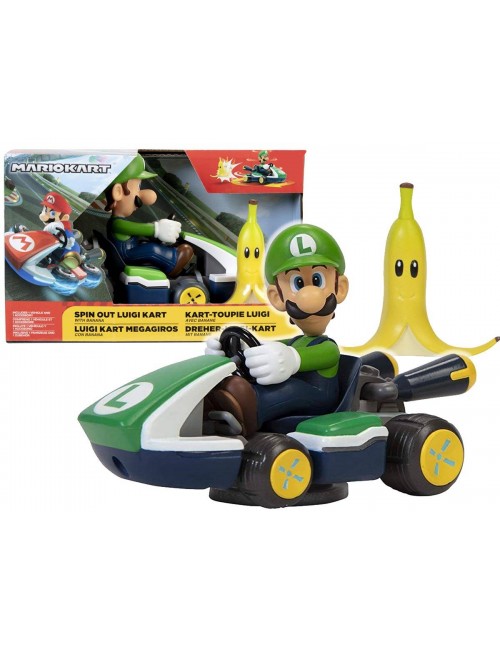Super Mario Obracający się Gokart Samochód Luigi 40875