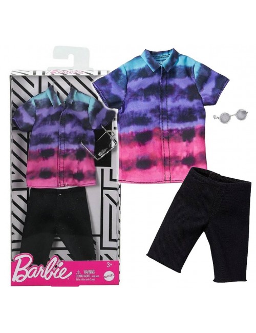 Barbie Ubranko dla Kena Koszula Kolorowa ze Spodniami GHX52