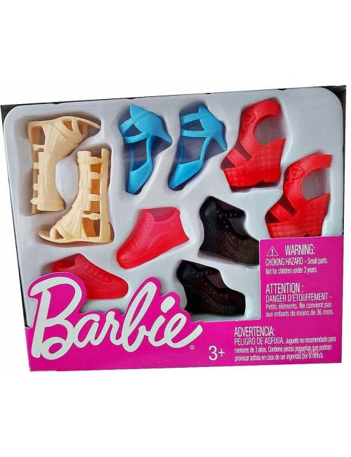 Barbie Modne Buty dla Lalki Zestaw 5 par FCR93
