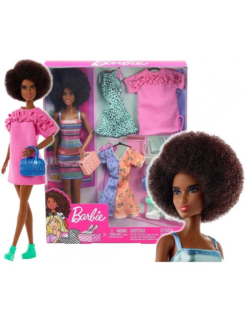 Barbie Lalka z Ubrankami Party Modne Kreacje Zestaw GHT32