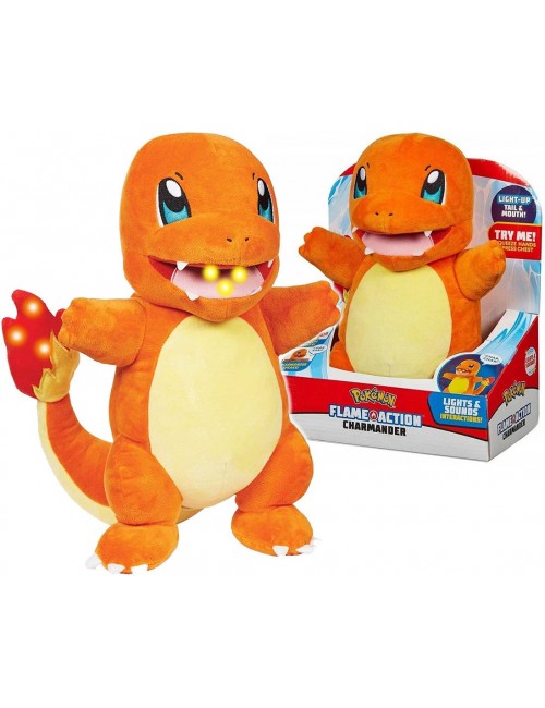 Pokemon Charmander Flame Action Pluszak Interaktywny 97770 Pokemon Charmander Flame Action Pluszak Interaktywny 97770