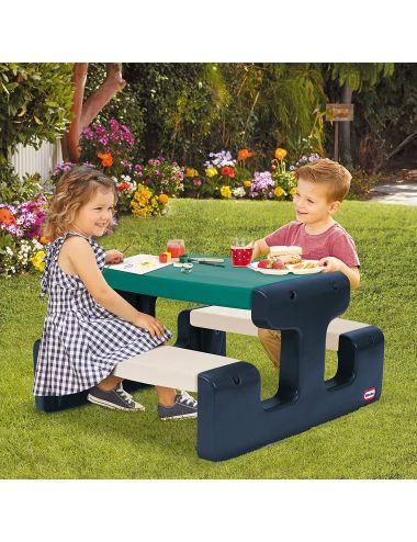 Little Tikes Stolik Piknikowy Stół Dla Dzieci Niebiesko Zielony 174063