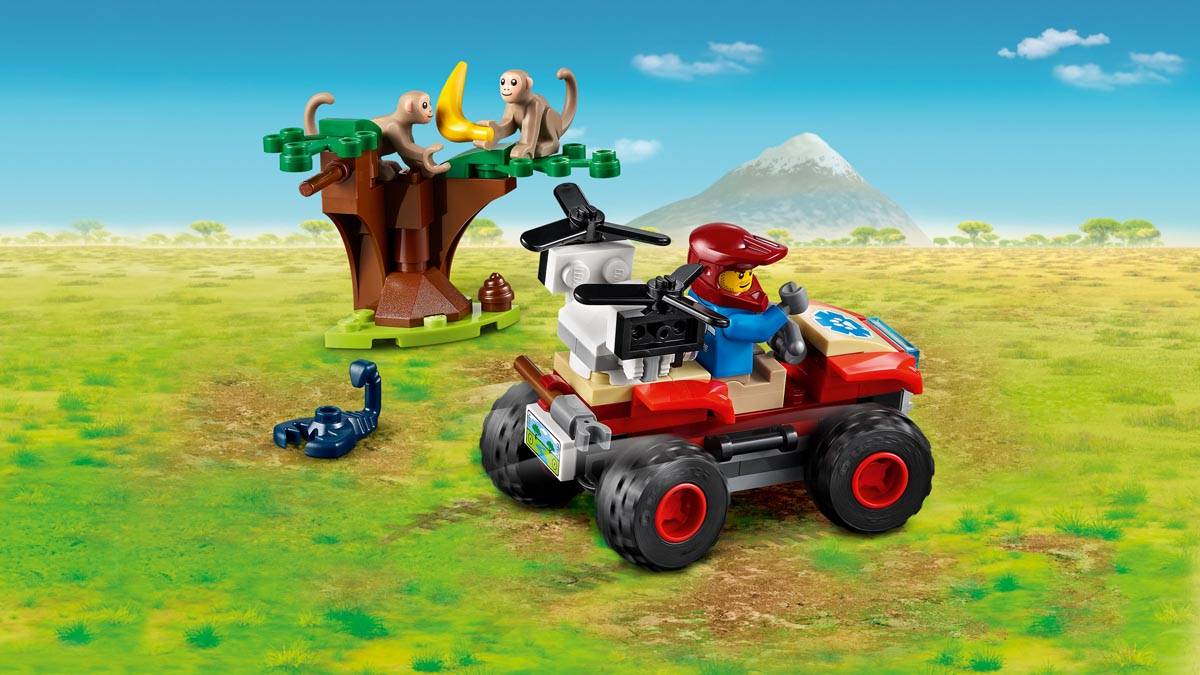 LEGO City Quad ratowników dzikich zwierząt 60300